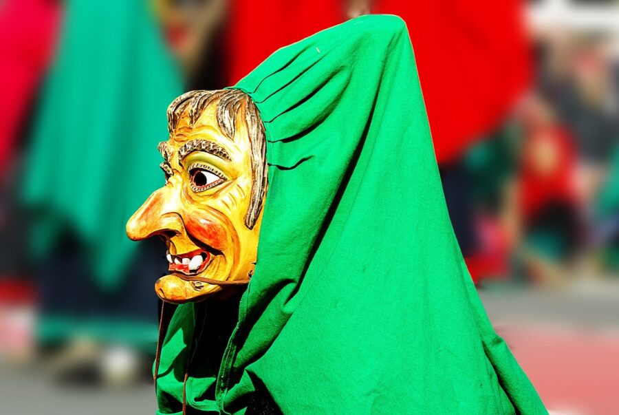 Carnival Witch Mask, Antigua Island Caribbean