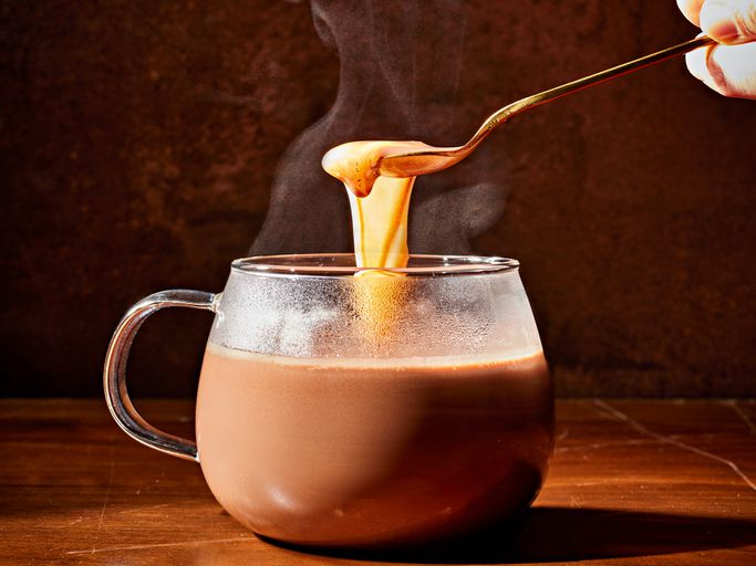 Colombian hot chocolate with cheese